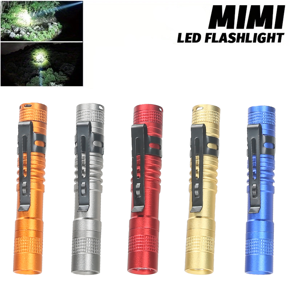 Outdoor Camping Lighting - ไฟฉาย LED แบบพกพาขนาดเล็กพร้อมคลิปหนีบ ความสว่างสูงพิเศษ ความสว่างสูง ไฟฉายพกพาสำหรับตั้งแคมป์กลางแจ้งฉุกเฉิน