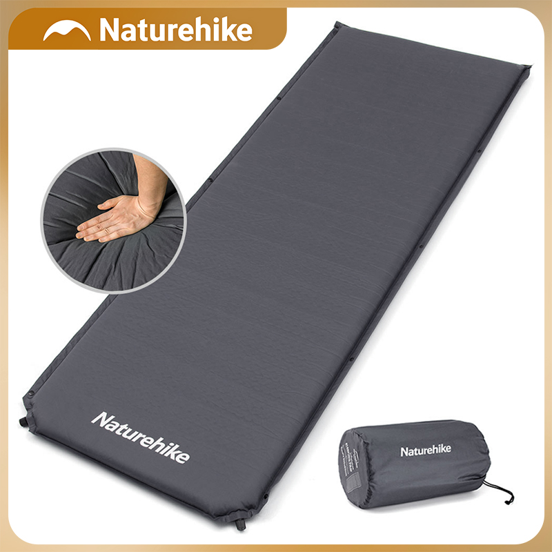 Outdoor Inflatable Camping Tent With Air Pump - Naturehike Self-inflatingที่นอนD03 ที่นอน 5 ซม.ที่นอนท่องเที่ยวโฟมนอนCamping Matเต็นท์ที่นอน