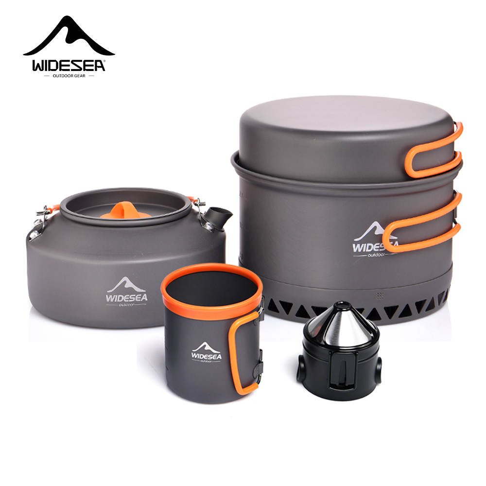 Camping Quiet - Camping Tableware ชุดเครื่องครัวกลางแจ้งหม้อกาต้มน้ําท่องเที่ยวถ้วยกาแฟ filte อุปกรณ์ครัวเกียร์เครื่องครัวเดินป่าปิคนิคท่องเที่ยว