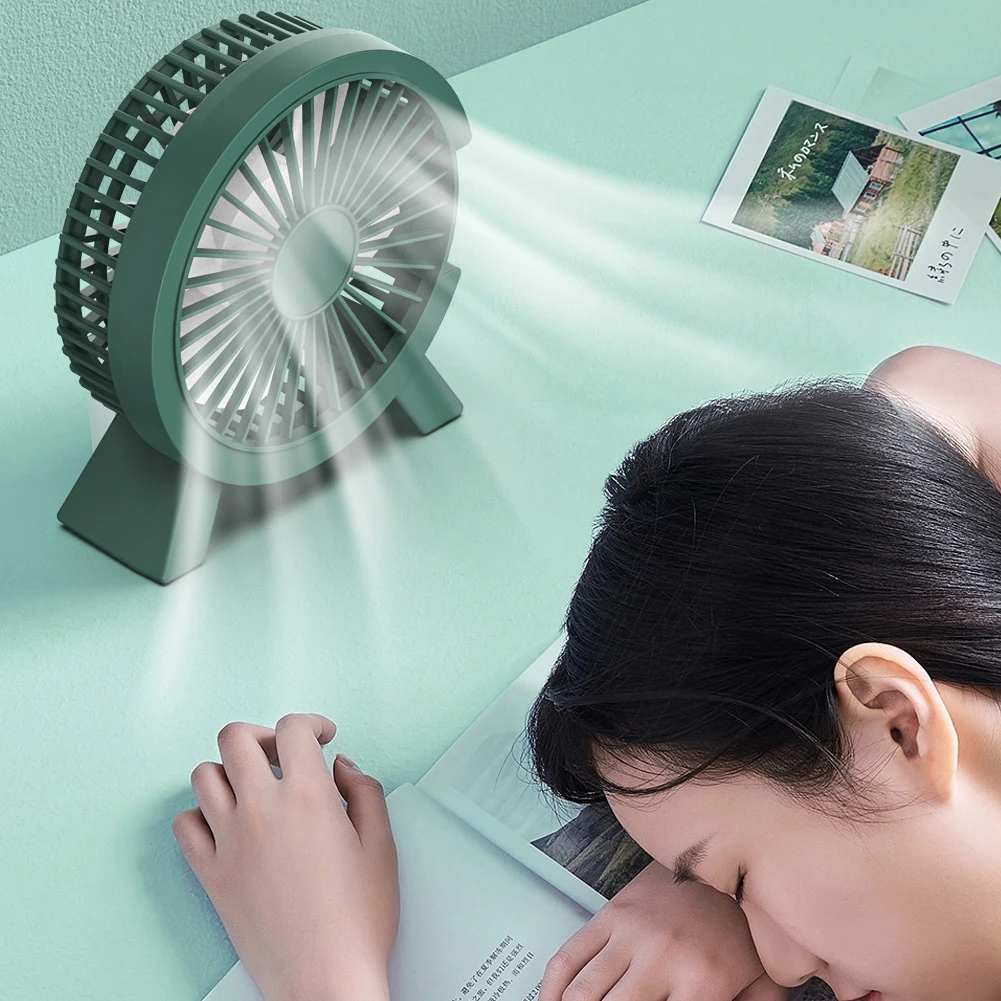 Outdoor Camping Fans - พัดลมไฟฟ้าขนาดเล็กแบบพกพาสำหรับแล็ปท็อป พัดลม USB เงียบสำหรับโฮมออฟฟิศ กลางแจ้ง เดสก์ท็อป
