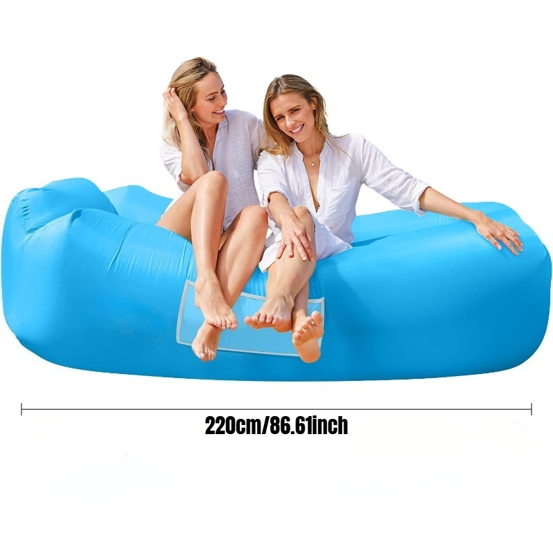 Outdoor Camping Outfit - ชุดโซฟาเป่าลม 4-in-1 – เก้าอี้นอนพกพาสำหรับตั้งแคมป์, ถุงนอนลม, เก้าอี้เอนหลังสำหรับงานเทศกาล,