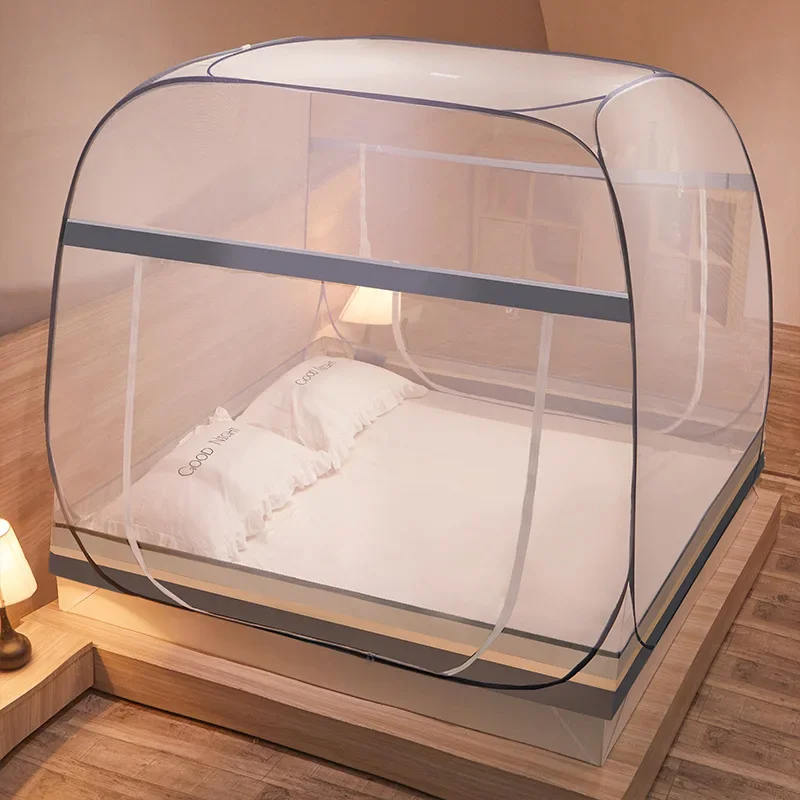Outdoor Yurt Camping - มองโกเลีย Yurt เตียงคู่มุ้งกันยุงเครื่องนอนมุ้งกันยุงยืนแบบพกพาพับเตียงเดี่ยว Yurt มุ้งกันยุงสําหรับเตียงเต็นท์