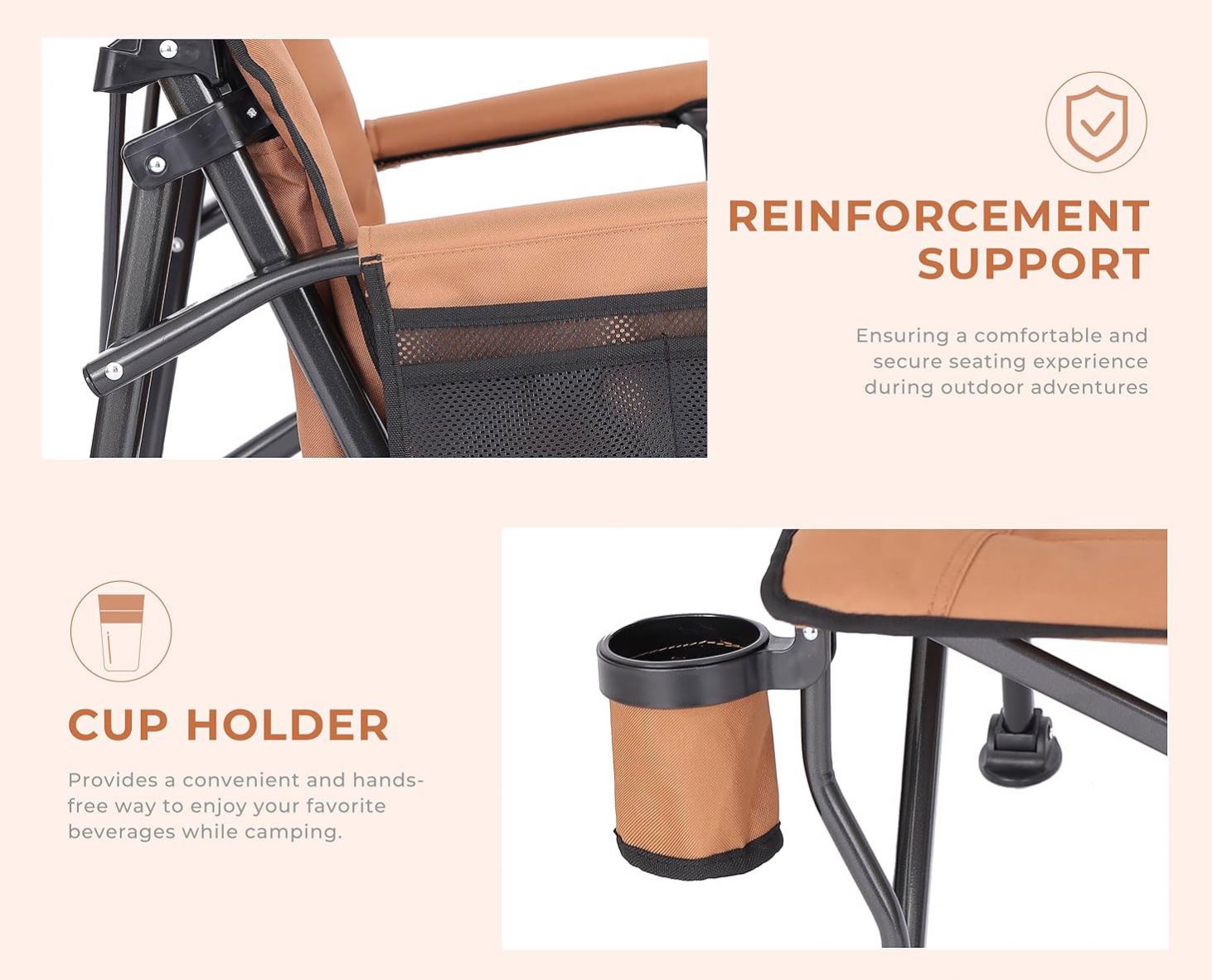 เก้าอี้พับสำหรับตั้งแคมป์ ตกปล - Quality Outdoor Camping Chairs บทวิจารณ์และราคา