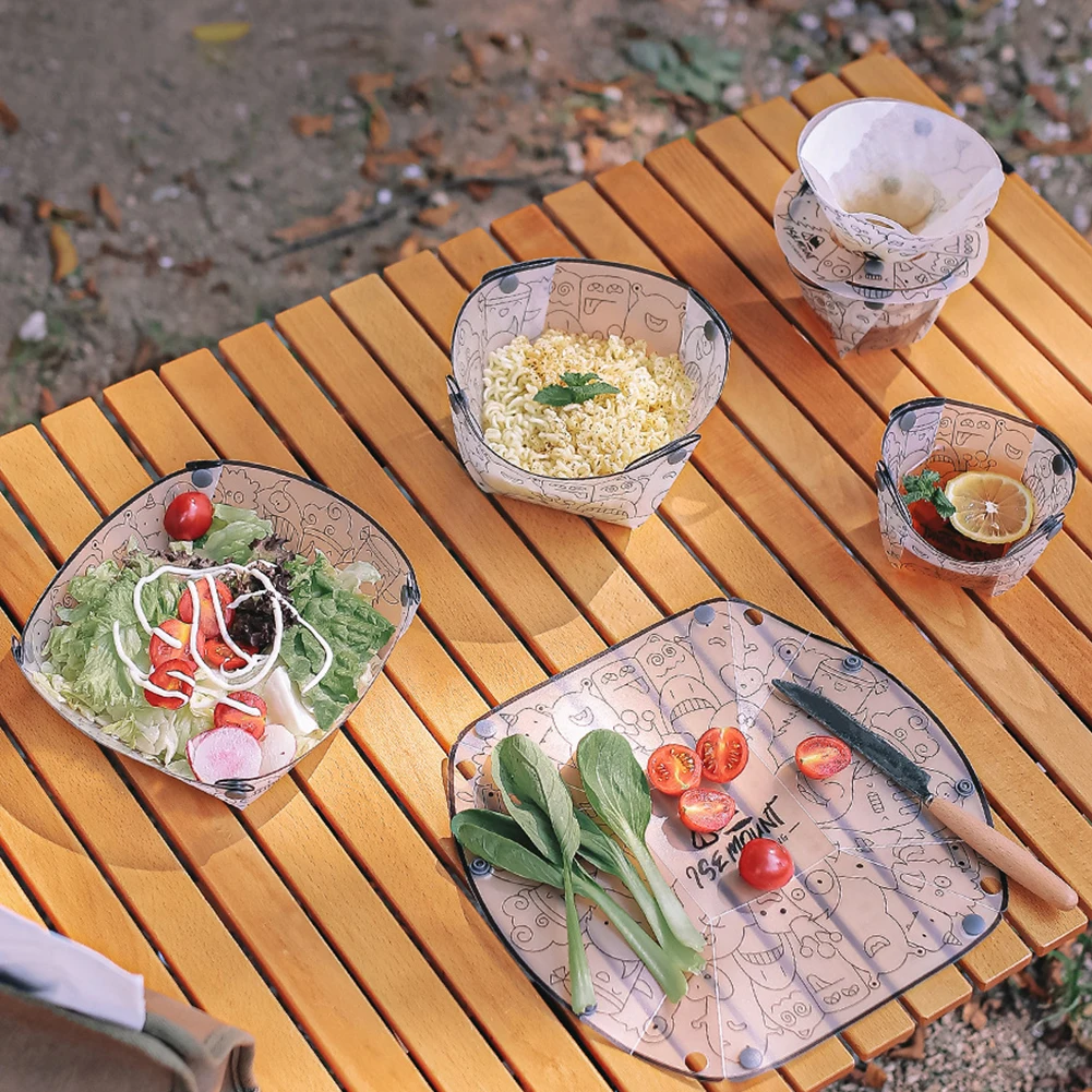 PP พับอาหารเย็นแบบพกพา Camp Fl - Outdoor Camping Outfit บทวิจารณ์และราคา