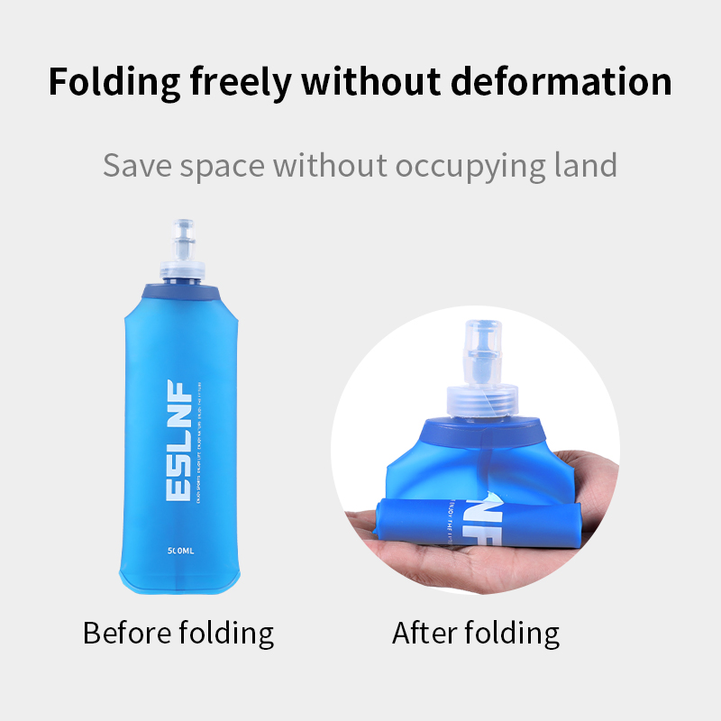 ขวดน้ำพับได้ 500 มล. ขวดน้ำแบบ - Outdoor Camping Water Tank บทวิจารณ์และราคา