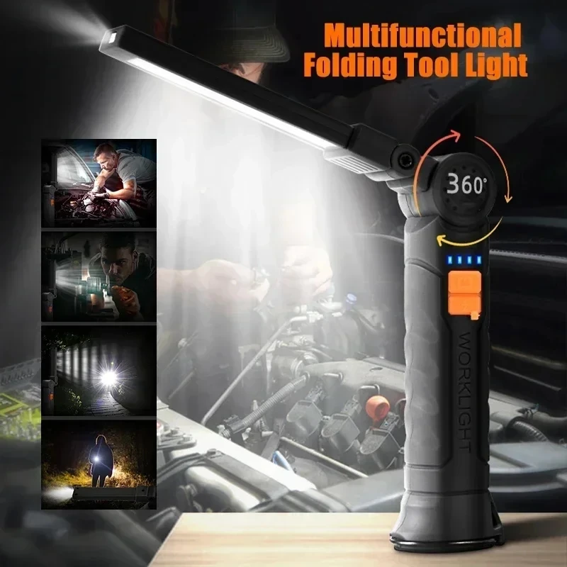 ไฟฉาย LED แบบพกพา COB ชาร์จไฟผ - Outdoor Camping Lighting บทวิจารณ์และราคา
