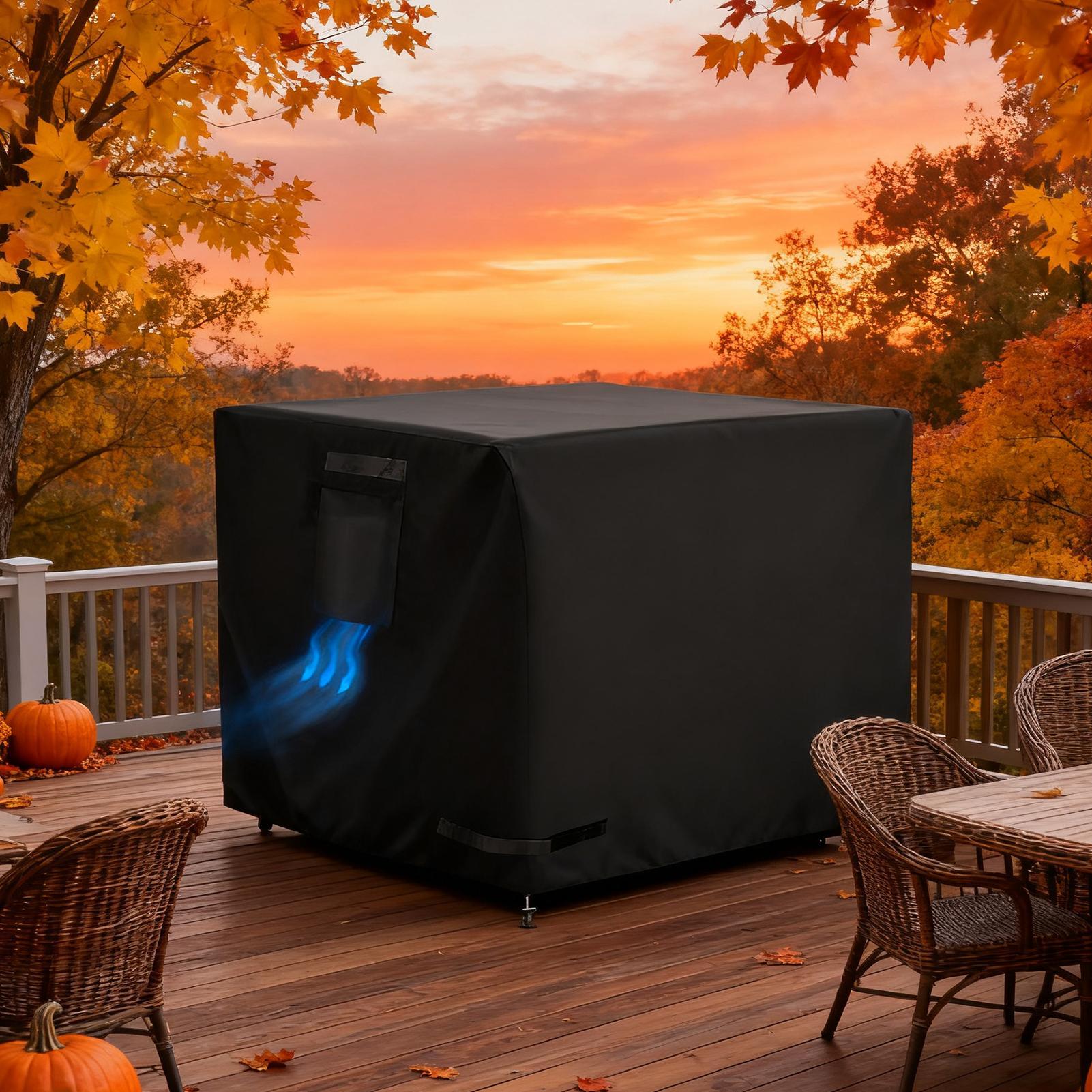 ผ้าคลุมเตาไฟทรงสี่เหลี่ยม ขนาด - Outdoor Indoor Camping บทวิจารณ์และราคา