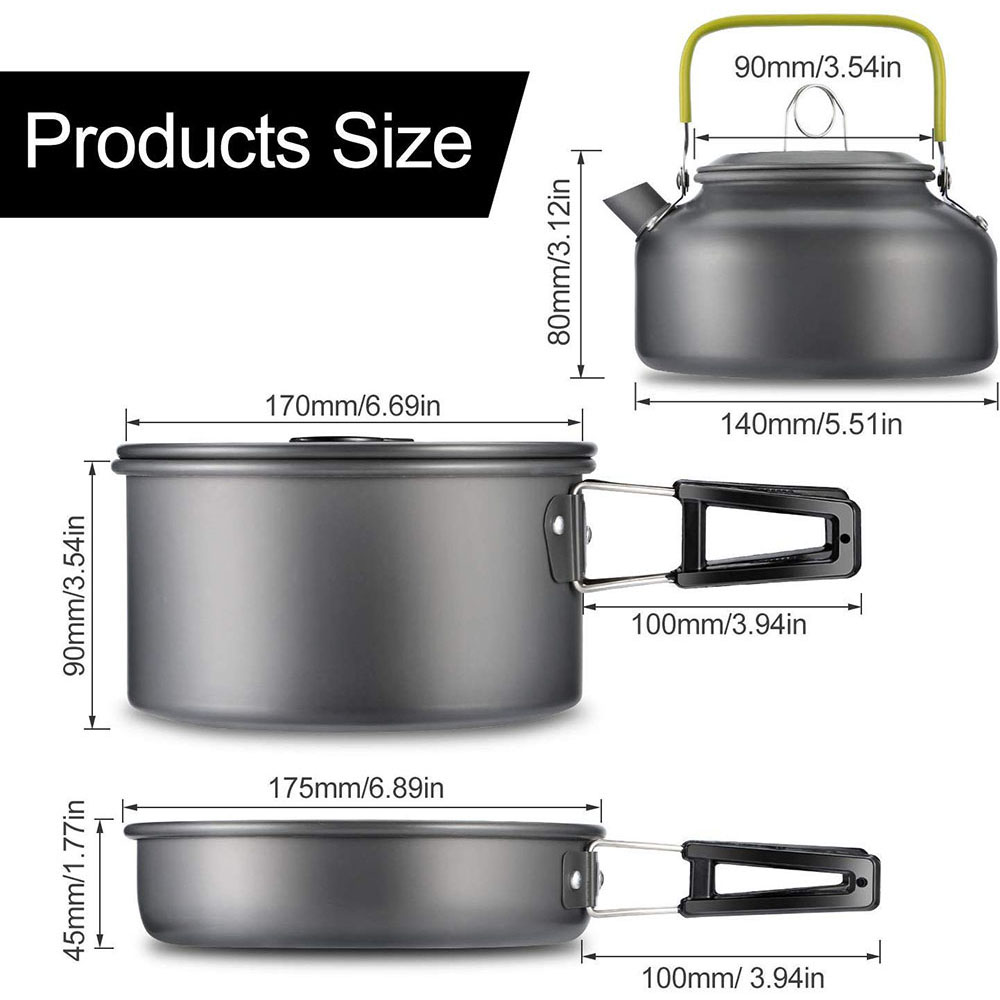ชุดเครื่องครัวสำหรับตั้งแคมป์ก - Outdoor Camping Outfit บทวิจารณ์และราคา