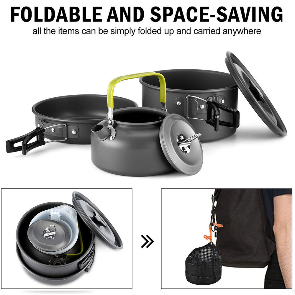 ชุดเครื่องครัวสำหรับตั้งแคมป์ก - Outdoor Camping Outfit บทวิจารณ์และราคา